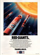 1980 Delco Shocks Red Giants Vintage Print Ad Astronomy Planet Space Wall Art - $10.97