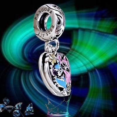 Pandora Heart Stitch & Angel Pendant Disney Parks 791092C01 US SELLER  Item image 11