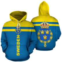Sweden Country Flag Hoodie Adults And Youth - £43.73 GBP