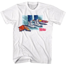 Back to The Future Marty Footwear &amp; Hoverboard Men&#39;s T Shirt Comic Sketch McFly - £19.58 GBP+