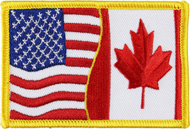USA and Canada Rectangular Friendship Patch - $4.23 CAD