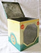 Antique SMÅBRÖDSFABRIKEN PRICK TIERP Cake Box Sheet Metal 1940's - $129.94