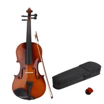 New 4/4 Adult Acoustic Right Handed Violin w/ Case Bridge Bow Rosin for Beginner - £70.81 GBP