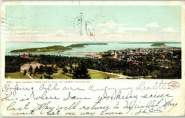 Bar Harbor from Great Hill Mt Desert Island Maine Postcard Posted 1906 - £11.80 GBP