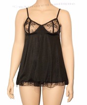 Plus Size Black Lace Babydoll with G-String Sexy Lingerie XXL - £15.96 GBP