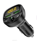 3.4a fast black car charger fm transmitter bluetooth dual usb mobile car... - €15,61 EUR