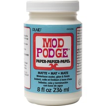 Mod Podge Waterbase Sealer, Glue and Finish for Paper (8-Ounce), CS11236 Matte F - £11.98 GBP