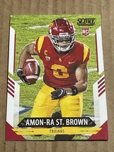 2021 Panini Score FB Rookie RC #330 Amon-Ra St. Brown Detroit Lions - £1.33 GBP