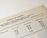 1940 Ford Schedule of Amounts Payable to Fleet Owner Ephemera - $9.85