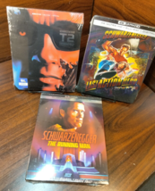 The Running Man + Last Action Hero + Terminator 2 STEELBOOKS-NEW-Free Box S&amp;H! - £101.92 GBP