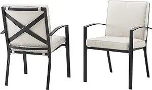 Crosley Furniture KO60025BZ-OL Kaplan Outdoor Metal Dining Chairs, Set o... - $525.99
