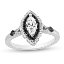 Disney Villains Maleficent 3/4Ct Marquise Diamond Double Marquise Halo Ring - £98.25 GBP