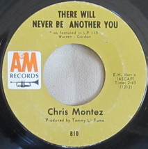Chris Montez – There Will Never Be Another You, Vinyl, 45rpm, 1966, Very... - $73.76 MXN