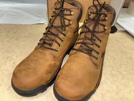 Wolverine Men&#39;s Durbin Waterproof Steel- Toe Brown Boots D(M) US Size 12 - £51.79 GBP