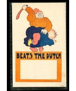 Vintage Comic Art Humor Postcard Beat The Dutch Spanking RM Chicago UDB - $12.86