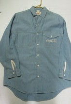 Coca-Cola  Men&#39;s Denim Button Down Shirt L or XL   no tag - $14.60