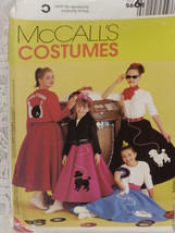 McCall&#39;s P416 Costume Pattern Misses&#39; Poodle Skirt &amp; Top Size L - £6.21 GBP