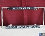 1949 Chevy Chevrolet GM Licensed Front Rear Chrome License Plate Holder ... - £1,596.46 GBP
