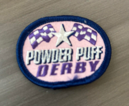 Girl Scouts Powder Puff Derby Iron On Embroidered Patch - $4.99
