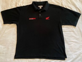 Honda Black Polo Shirt Size XXL 2XL Embroidered Motorsports Dealer Logo ... - £18.23 GBP