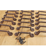 20 Cast Iron RUSTIC Barn Handle Gate Pull Shed Door Handles Fancy Drawer... - $1,108.89 MXN