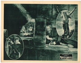 MONTE CRISTO (1922) Silent Film Lobby Card John Gilbert in Dungeon Scene - £117.68 GBP