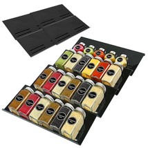 Spice Drawer Organizer, 4 Tier Black Acrylic Expandable Spice Rack For Drawer, H - $32.99