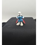 &#39;Spy Smurf&#39; Vintage Smurfs 1966 SCHLEICH PEYO 2&quot; PVC Figure Mask/Cape Ho... - €12,45 EUR
