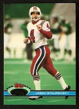 New England Patriots Jason Staurovsky 1991 Topps Stadium Club Football Card 17  - £0.39 GBP