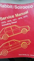 1975 -1979 Robert Bentley Volkswagen Rabbit Sirocco Service Manual Diesel - £27.89 GBP