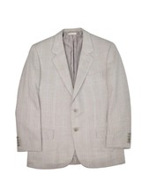 Brioni Suit Jacket Mens 40 Grey Plaid 100% Wool Italy Sport Coat Blazer - £125.67 GBP