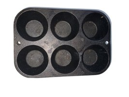 Lodge Cast Iron Pop Over Pan/ Muffin Pan #5p2 vintage - £34.74 GBP