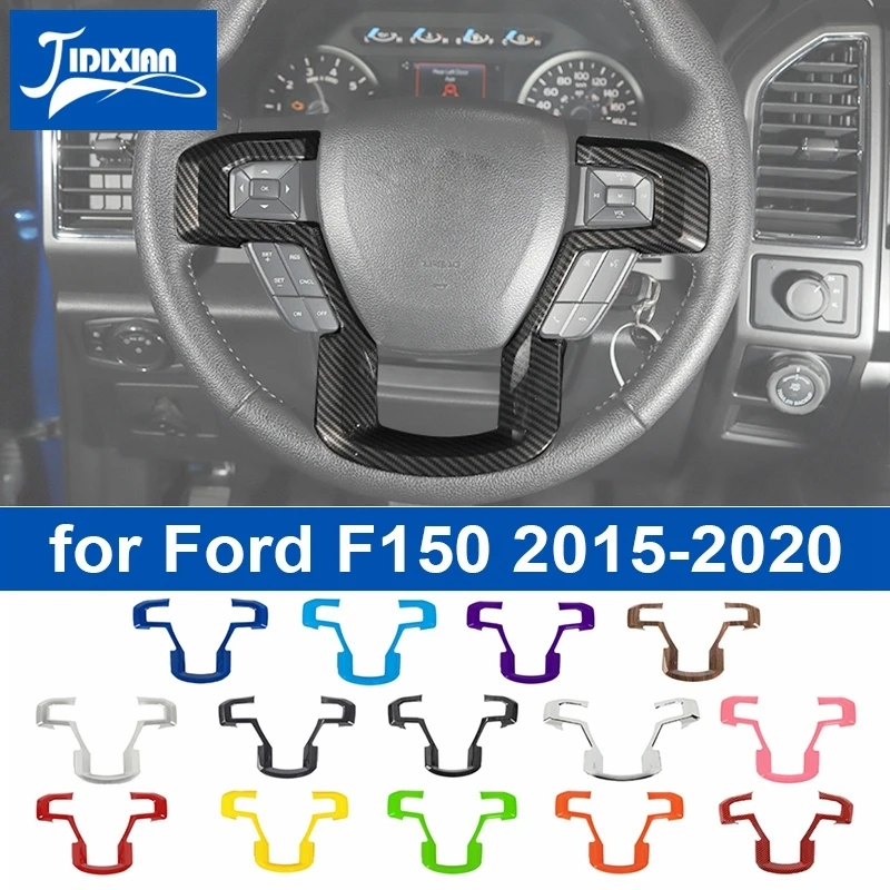 JIDIXIAN ABS Car Steering Wheel Decoration Panel Cover for Ford F150 2015 2016 - £26.84 GBP