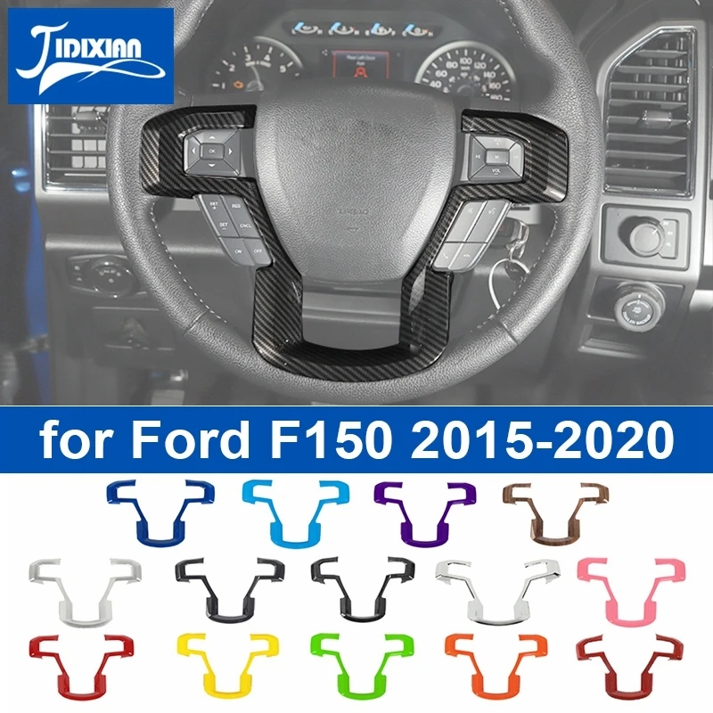 JIDIXIAN ABS Car Steering Wheel Decoration Panel Cover for Ford F150 201... - $35.91