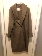 Abercrombie &amp; Fitch Womens Large Shawl Collar One Button Coat w/ Pockets - $49.49