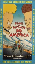 1ea Beavis And BUTT-HEAD-DO America(Vhs 1997)TESTED-RARE COLLECTIBLE-SHIP24HR - £16.54 GBP