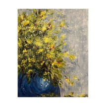 Bouquet 3 - Acrylic on Canvas 8&quot; x 10&quot; Floral Painting by Deb Bossert Artworks - £66.19 GBP