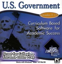 High Achiever U.S. Government (Grades 11-12) Windows 95/98/Me/XP/Vista C... - £3.94 GBP