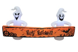 8 Foot Long Happy Halloween Inflatable Ghosts Banner Yard Art Prop Decor... - $728.58 MXN