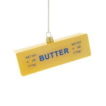 STICK OF BUTTER ORNAMENT 3" Funny Food Foodie Baker Baking Glass Christm... - $12.95