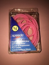 NEW Speedo Google Replacement Strap Split Silicone Strap 1/2&quot; Pink - £19.26 GBP