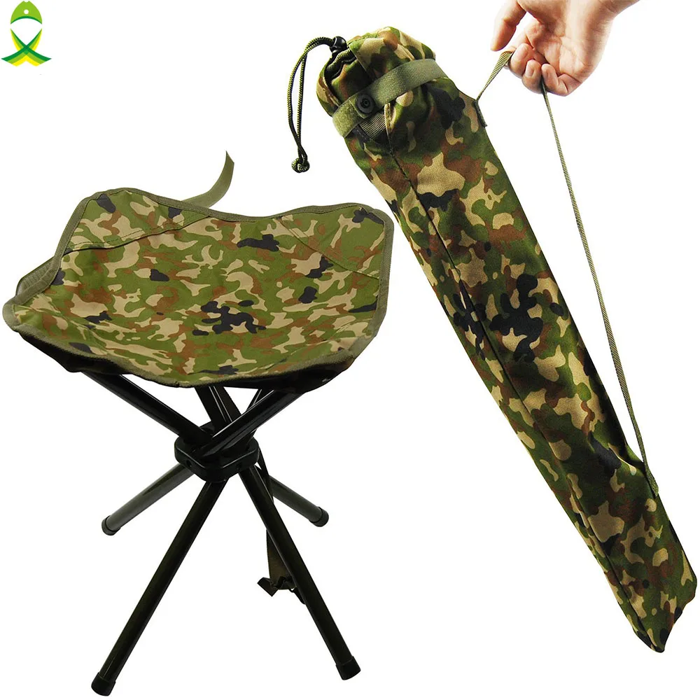 JSM Outdoor Portable Folding Camouflage Fishing Chairs Picnic Beach Seat Tackle - £37.87 GBP