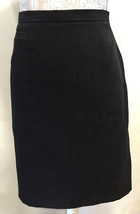 Bisou Bisou Michelle Bohbot Women&#39;s  Black Stripe Career Skirt Size S - £20.68 GBP