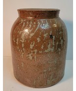 Brown Pottery Vase 6.75&quot; tall - $35.00