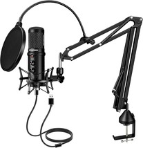 Usb Condenser Microphone, Aokeo 192 Khz/24 Bit Professional, And Discord. - £45.60 GBP