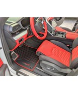 Lamborghini Urus Eco Leather Floor Mats, Matching Trunk Black/ Rosso Rea... - $1,199.00