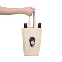 Double Wine Tote Bag with Paul McCartney Portrait Print 100% Cotton Canvas - £25.38 GBP