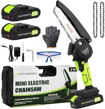 Mini Chainsaw 6-Inch with Real-time Power Display - Portable Handheld Co... - £25.27 GBP