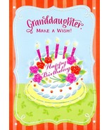 Granddaughter Make A Wish - Birthday Greeting Card - 1740D - $2.79