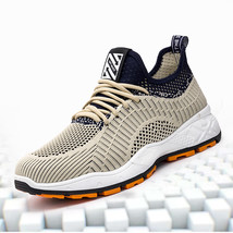 Men Casual Sneakers Light Breathable Sports Black Tennis Shoes Running S... - £41.77 GBP
